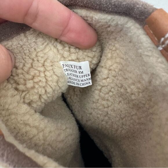 Kelsi Dagger Leather Sherpa Booties Size 8 - Picture 11 of 13